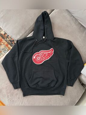 Vintage Detroit Red Wings Legends Athletic Hooded Sweatshirt Hoodie Size Large